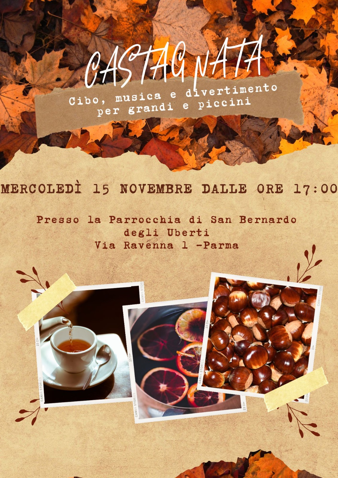 Novembre Castagnata Parrocchia Beata Adorni